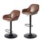 Set of 1/2/3/4 Mid-Century Modern Leatherette Gaslift Adjustable Swivel Bar Stools